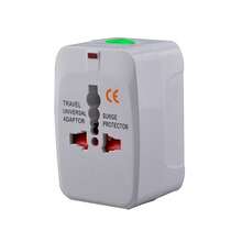 Adaptador de viaje todo en uno, compatible con fuentes de alimentación de 110 V/220 V; no requiere pilas. Este adaptador de viaje es compatible con fuentes de alimentación internacionales. - Tipo de Enchufe A USA (110-127V) - Ver 3