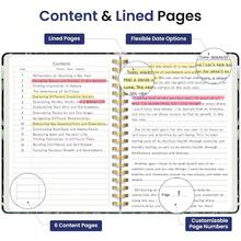 Lined Spiral Notebook Journal For Work, 300 Pages Thick B5 (7.1"X10") College Ruled Journal For Women & Writing, Hardcover Notebook For Note Taking, Perfect For Office Home School Supplies, Purple - P-天國花園 - 查看 3