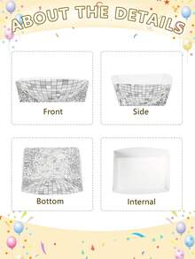 10pcs/20pcs/50pcs Disposable Fried Snack Plates - Multicolor - View 7