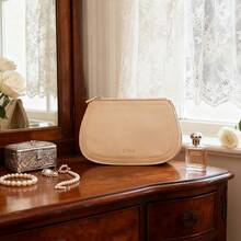 Chloé Chloe tragbare Kosmetiktasche Organizer, Beige, Kleine Größe CLE002-BEIGE