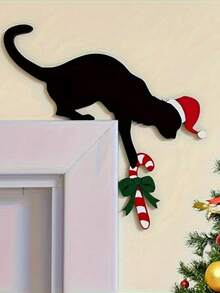 1 Stück Acryl Türrahmen Dekoration für Halloween, Ecken Dekoration mit Spinnennetz, Hexe, gelber Mond, Spukhaus, Hexe, Horror Halloween Baum, Spinne, Kürbis, Acryl Türecken Dekoration mit Ornamenten, Feiertags Dekoration, Tür Oberteil Dekoration Heim Dekoration Halloween Dekoration Raum Dekoration Weihnachtsdekorationen Heim Weihnachtsgeschenke Weihnachtsdekoration