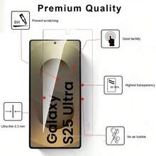 NNBILI 5片装指纹解锁钢化玻璃屏幕保护膜，兼容三星S24 Ultra、S25 Ultra、S25 Edge、S26 Ultra、S26 Edge、S23、S22、S21 Plus - 9H硬度，高清，防指纹，防刮花，无气泡安装，全屏保护，防指纹玻璃 | 高清显示 | 防刮花玻璃，智能手机屏幕保护膜 - 5件 - 查看 5