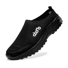 Oiaano 36-47 男士黑色凉鞋 套脚休闲运动鞋 女士拖鞋 夏季露跟透气户外步行钓鱼鞋 - 黑色 - 查看 21