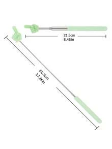 10 pièces de bâtons de pointeur télescopiques, décoration de flèche, schéma de couleurs macaron, pointeurs extensibles à main, rangement pratique, utilisés pour les présentations au tableau blanc, fournitures scolaires