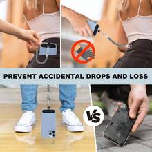 - Paquete de 5 cordones para telfono con 5 parches y 5 mosquetones, correa de  universal para telfono celular compatible con la mayora de telfonos - Paquete de 5 negros - Ver 3