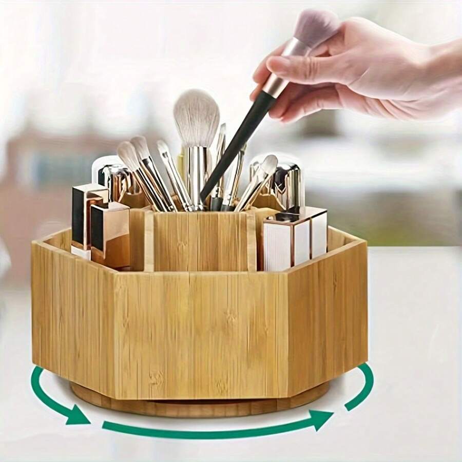 1 pièce Boîte de rangement cosmétique rotative transparente à plusieurs niveaux pour les soins de la peau, les parfums, le maquillage, le rangement de maquillage, le rangement de cosmétiques, le rangement de bijoux, le rangement de bijoux, la rentrée scolaire