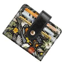 Small Wallets For Women Slim Minimalistfor Bifold Credit Card Holder For Pocket Or Purse, Dried Flowers{"Color_name":"DriedFlowers"} - 多色3 - 查看 4