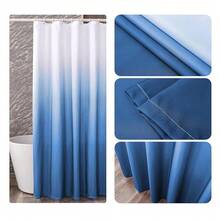 Ombre Shower Curtain Sets For Bathroom Accessories Fabric Polyester Waterproof Modern Shower Curtain Liner With 12 Hooks Navy Blue W72xL72{"Color_name":"Navy","Size_name":"72\"Wx72\"L(Packof1)"} - 多色13 - 查看 7