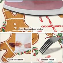 Water-Resistant Round Tablecloth With Elastic Edge For 40-44" Tables - Gift-gingerbread Man - View 10