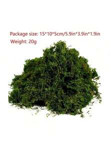1 pacote de musgo artificial falso, simulação faça você mesmo de musgo, grama, micro layout paisagístico, planta verde, gramado, vaso de plantas, decoração de janela, paisagismo - Verde - Ver 30