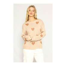 Heart Sweater - PEACH SAND - View 2