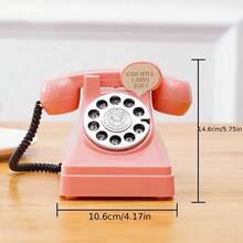 Charming Penny Phone Bank Heart-Shaped Retro Style Room Decoration Ideal Birthday Gift For Girls Unique Photography Prop Mixed Colors Decorative Display Piece Gift Giving Item Retro Room Decor Heart-Shaped Bank Vintage Aesthetic Whimsical Design Artisanal Replica Lightweight Decor Kids Educational Toy - 粉色 - 查看 2