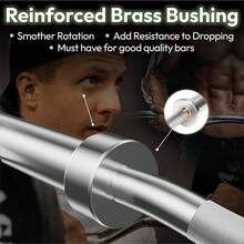 EZ Curl Bar U2013 47 Inch, 2 Inch 17lbs Alloy Steel With Nylon Bushings EZ Bar With 400lbs Capacity U2013 Home Gym Curling Bars Weightlifting Other Upper Lower Body Movements