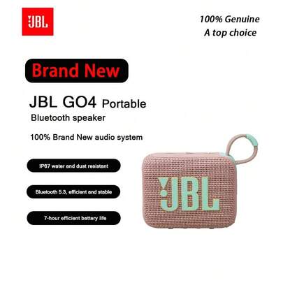  Brand New JBL GO4 Music BRIC IV Portable Bluetooth Speaker Subwoofer Outdoor Speaker Mini Small Speaker Ultra-Fast Charging, Long Battery Life, Waterproof And Dustproof
