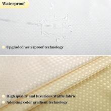 Waffle Weave Shower Curtain With Snap-In Fabric Liner Set, Hotel Style, Slub Textured Shower Curtain, 12 Metal Hooks Included, Waterproof Washable Heavyweight Fabric, Yellow, 72" W X 72" H{"Color_name":"WaffleYellow","Size_name":"72\"Wx72\"L(Packof1)"} - 多色29 - 查看 3