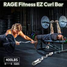 EZ Curl Bar U2013 47 Inch, 2 Inch 17lbs Alloy Steel With Nylon Bushings EZ Bar With 400lbs Capacity U2013 Home Gym Curling Bars Weightlifting Other Upper Lower Body Movements