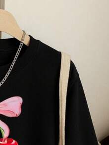 Women Sweatshirts - 黑色 - 查看 3