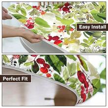 Water-Resistant Round Tablecloth With Elastic Edge For 40-44" Tables - Gift-holly Fruit - View 3