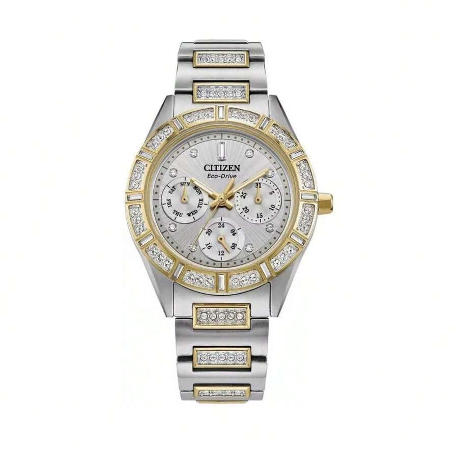 Citizen -Drive Gemmed Stainless Quartz Women's Watch FD2074-55A - Multicolor - View 1
