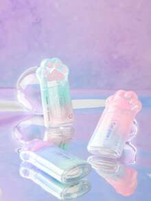 1 Pc Cat's Paw Shape Gradient Color Correction Tape, Inner Core With 12 M Length, Study Homework Answer Typo Text Correction Tape, Fashionable And Portable School Supplies, A Must-Have For The Back-To-School Season,A Gift For A Friend