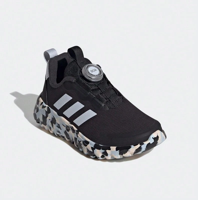 Adidas Kids' Winter Shock-Absorbing Comfortable Warm Rotating Button Sports Shoes - Black - View 1