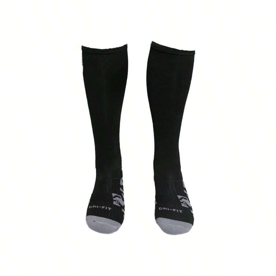 OKA SPORTS 12 Pares De Calcetas Profesional Oka Para Ftbol Soccer Calidad Premium - Niños + CH-G + Negro - Ver 1