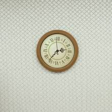 Mini Retro Pocket Style Simulation Clock - Antique Roman Numerals With Gold Hands And Black Dial, White Mini Simulation Clock Suitable For Dollhouses, Model Railways, Miniature Collections - Functional Replica Accessories