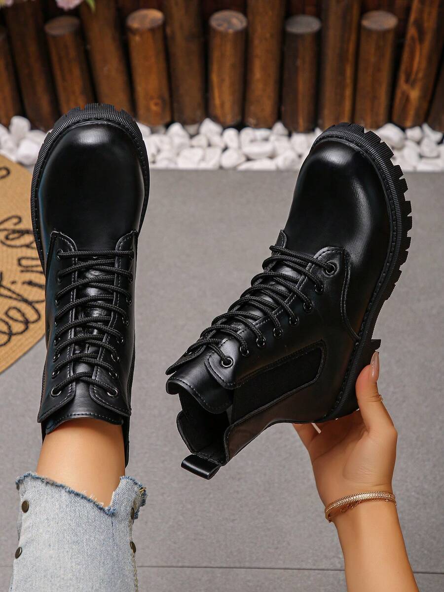 Women's Ankle Boots Are Fashionable, Casual And Comfortable, Suitable For Commuting And Leisure Occasions. - Black - View 1