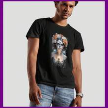 Playera Negra Para Caballero Dia De Muertos "Catrina De Luz" - Negro - Ver 3