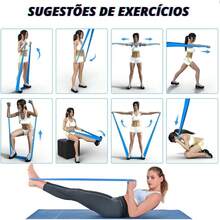 KIT With 3 Resistance Bands Stretching Exercises - 彩色 - 查看 3