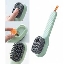1PCS Multifunctional Liquid-Adding Shoe Brush Shoe Brush Press Type Automatic Liquid-Adding Laundry Brush Shoe Brush Does Not Hurt The Shoe Cleaning Brush - Random - View 2