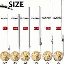 15 件高品质钢鱼钩 - 长柄，耐用黑线，带 O'Shaughnessy 锻造鱼钩，适合海钓和咸水钓鱼 - D - 查看 3