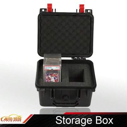 50 Graded Card Case Storage Box Travel Cards Waterproof Sport Trading Cards Slab