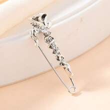 1pc Vintage Elegant Rose Brooch, Minimalist Collar Flower Lapel Pin, Versatile Shirt/Cardigan Accessory For Women Daily Wear Christmas Gift - Multicolor - View 5