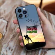 Custodia per telefono con bandiera del Kenya compatibile con 16, 15, 14, 13, 12, 11, Pro, X, XS, Max, XR, Plus, Mini, in morbida silicone nera antiurto TPU, compatibile con 17, 17 Pro, 17 Pro Max - Z7 - Visualizzare 8