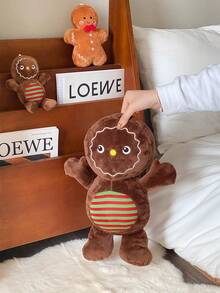 Novo Boneco de Natal Homem de Gengibre Chaveiro de Pelúcia Boneco de Pelúcia Decoração de Festa Árvore de Natal Almofada Presente Surpresa de Ano Novo para Namorado e Namorada Presente de Natal - Multicolorido - Visão 7