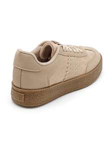 This Fashionable And Comfortable Sneaker Features A Thick Sole Design, Very Suitable For Daily Casual Wear. Multiple Original Color Schemes Are Available For Selection. - Beige - View 4