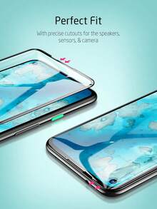 Lot de 4 films de protection d'écran en verre trempé HD compatibles avec Samsung Galaxy, iPhone, Xiaomi, Redmi, Honor, compatibles avec les coques, anti-traces de doigts et anti-rayures, idéal pour les amoureux, toucher soyeux, absorption automatique, dureté élevée, bords arrondis, design anti-poussière, installation facile. - Transparent - Voir 7