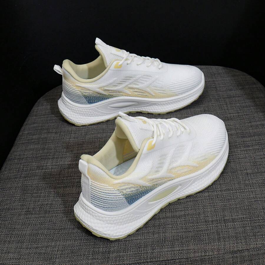 Versatile Breathable Running Shoes Women Sports Casual Shoes - Yellow - View 1