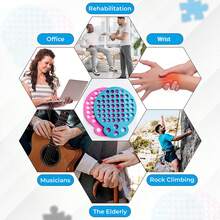 Dispositivo de ejercicio manual, extensor de dedos, entrenador de fuerza de agarre. Hecho de material de silicona de alta calidad. Herramienta de equipo de fitness. Diferentes niveles de resistencia de fortalecedores de agarre manual y redes de ejercicio manual. Red de estiramiento profesional para guitarristas. Equipo de fitness, alivio del estrés, agarre manual, equipo de fitness, ejercicio en casa, regalos de Navidad, Acción de Gracias