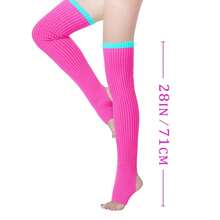 V28 Long Leg Warmer, Women's Men 80s Party Ribbed Knit Dance Sports{"Color_name":"Hole71-Mixa"} - 多色8 - 查看 4