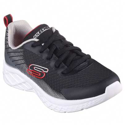 Boys Microspec II Vovrix Trainers (Black/Silver/Red) - 100% Mixed - (RD3677)