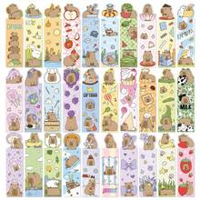30 Marcadores de Libros de Capibara de Dibujos Animados, Pequeña Decoración de Nicho, Marcador de Lectura, Marcador de Escritorio, Cuenta de Mano, Marcador Portátil - 1 - Ver 3
