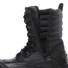 COTURNO MILITAR TÁTICO COM ZÍPER NA LATERAL RESISTENTE A ÁGUA - Preto - Visão 2