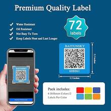 QR Code Labels For Storage, Color Coded Scannable Stickers For Storage Bins, Moving Containers & Office Organization, Inventory Organizer. No Annual Fee, 72 Unique QR Code Stickers (2.5"X2.5") - 1_ - 查看 5
