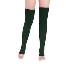 V28 Long Leg Warmer, Women's Men 80s Party Ribbed Knit Dance Sports{"Color_name":"Hole71-Darkgreen"} - 多色10 - 查看 3