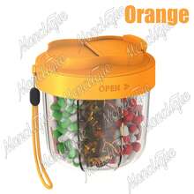 7-Compartment Pill Organizer, Pill Box Suitable For 7 Days/Week, 7 Large Compartments Portable Supplement Container, Large Capacity Plastic Travel Pill Box, Available In Large And Medium Sizes - Multicolor - View 12