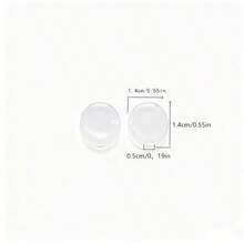 10pcs Transparent Silicone Eyeglasses Ear Hooks, Round Flexible Glasses Ear Grips, Eyewear Accessories, Secure Fit, Christmas Eyeglasses Decoration Small Gift - Multicolor - View 11