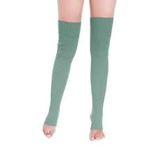 V28 Long Leg Warmer, Women's Men 80s Party Ribbed Knit Dance Sports{"Color_name":"Hole71-Bluehaze"} - Multicolor14 - View 3