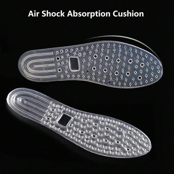1 Pair Of Men's And Women's Shock-Absorbing Basketball Shoes, Sports Insoles, Air-Absorbing Soles, Unisex Massage Insoles, And Wear-Resistant Insoles